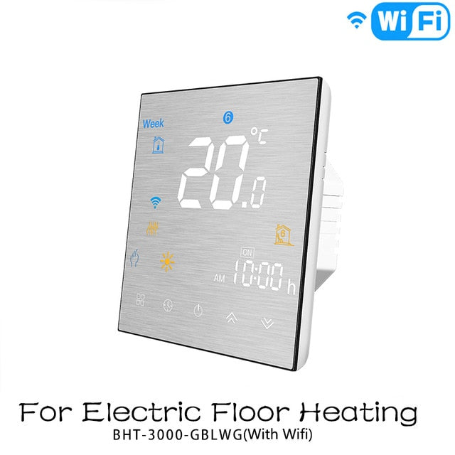 WiFi Programmable Thermostat Room Temperature Controller for Water/  Electric /Gas /Boiler floor Heating