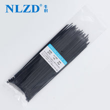 Load image into Gallery viewer, 200mm Self-locking Nylon Cable Ties 8inch 100pcs 12 color Plastic Zip Tie 18 lbs black wire binding wrap straps UL Certified