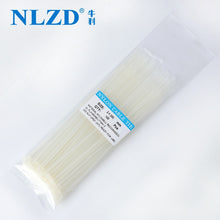 Load image into Gallery viewer, 200mm Self-locking Nylon Cable Ties 8inch 100pcs 12 color Plastic Zip Tie 18 lbs black wire binding wrap straps UL Certified