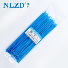 Load image into Gallery viewer, 200mm Self-locking Nylon Cable Ties 8inch 100pcs 12 color Plastic Zip Tie 18 lbs black wire binding wrap straps UL Certified