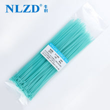 Load image into Gallery viewer, 200mm Self-locking Nylon Cable Ties 8inch 100pcs 12 color Plastic Zip Tie 18 lbs black wire binding wrap straps UL Certified