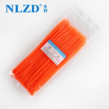 Load image into Gallery viewer, 200mm Self-locking Nylon Cable Ties 8inch 100pcs 12 color Plastic Zip Tie 18 lbs black wire binding wrap straps UL Certified